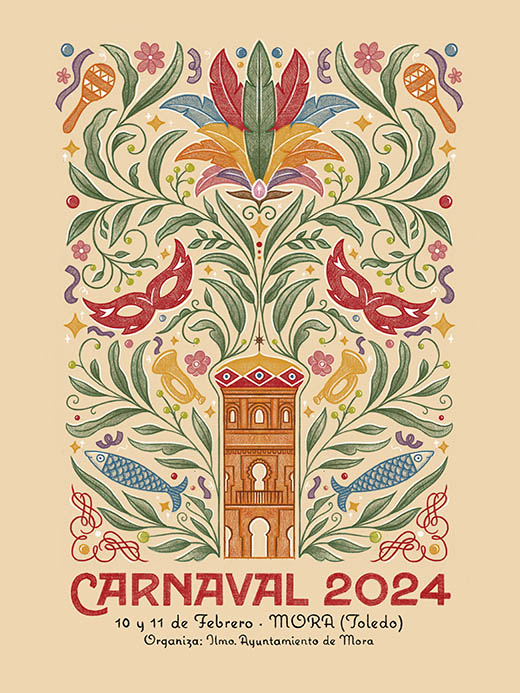 Cartel Carnaval Mora 2024