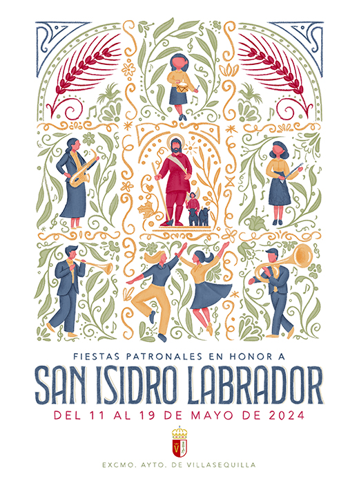 Cartel San Isidro Labrador Villasequilla Toledo 2024 Javi Cohen