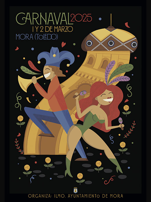 Cartel Carnaval Mora 2025 Javi Cohen